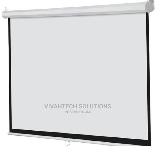 LW Lightwave Electric Projector Screen 200cm by 200cm - main view
