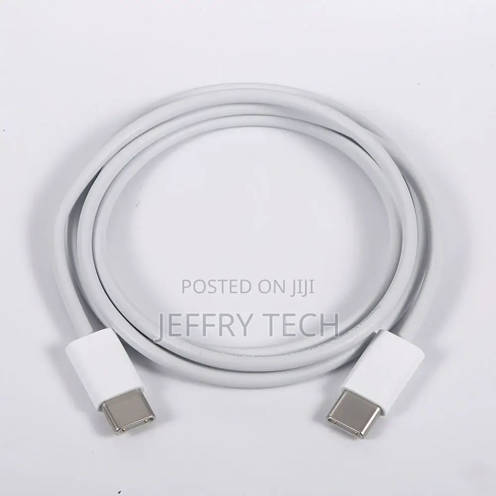 Type C to Type C TPE Fast Charging Data Cable 5V 3A 60w Whit