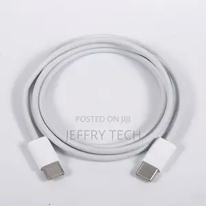 Type C to Type C TPE Fast Charging Data Cable 5V 3A 60w Whit