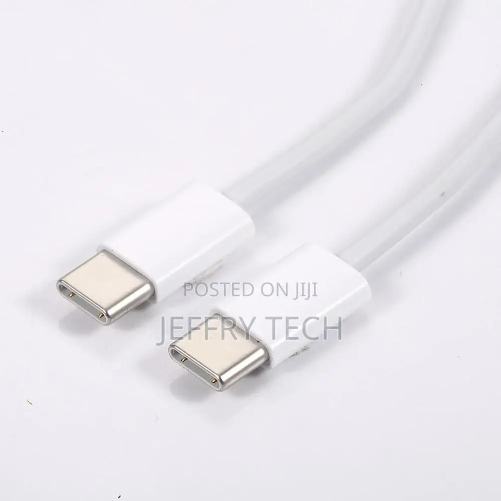 Type C to Type C TPE Fast Charging Data Cable 5V 3A 60w Whit