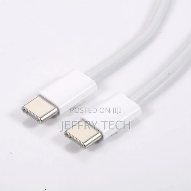 Type C to Type C TPE Fast Charging Data Cable 5V 3A 60w Whit - thumbnail 2