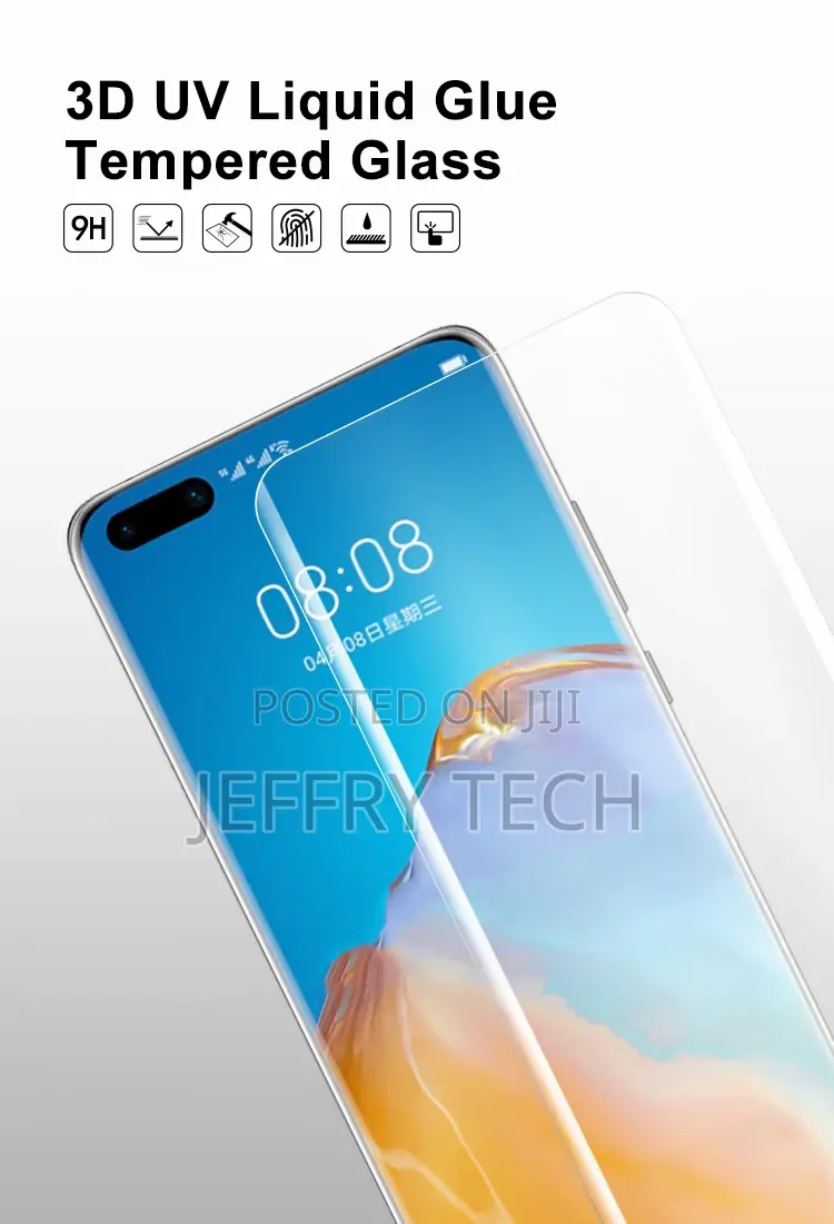 Huawei P40 Pro UV Liquid Tempered Glass Clear Screen Protect
