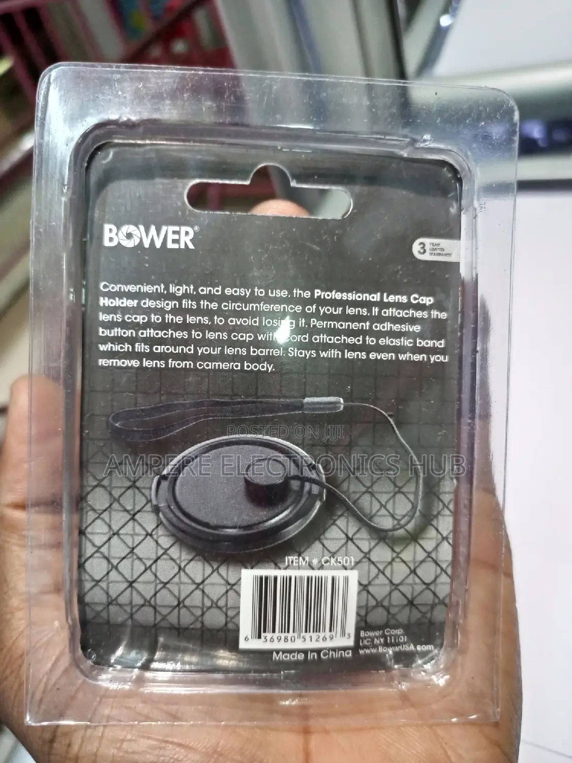 Lens Cap Holder for Cameras