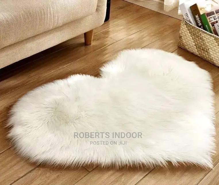 White Bed Faux Mat