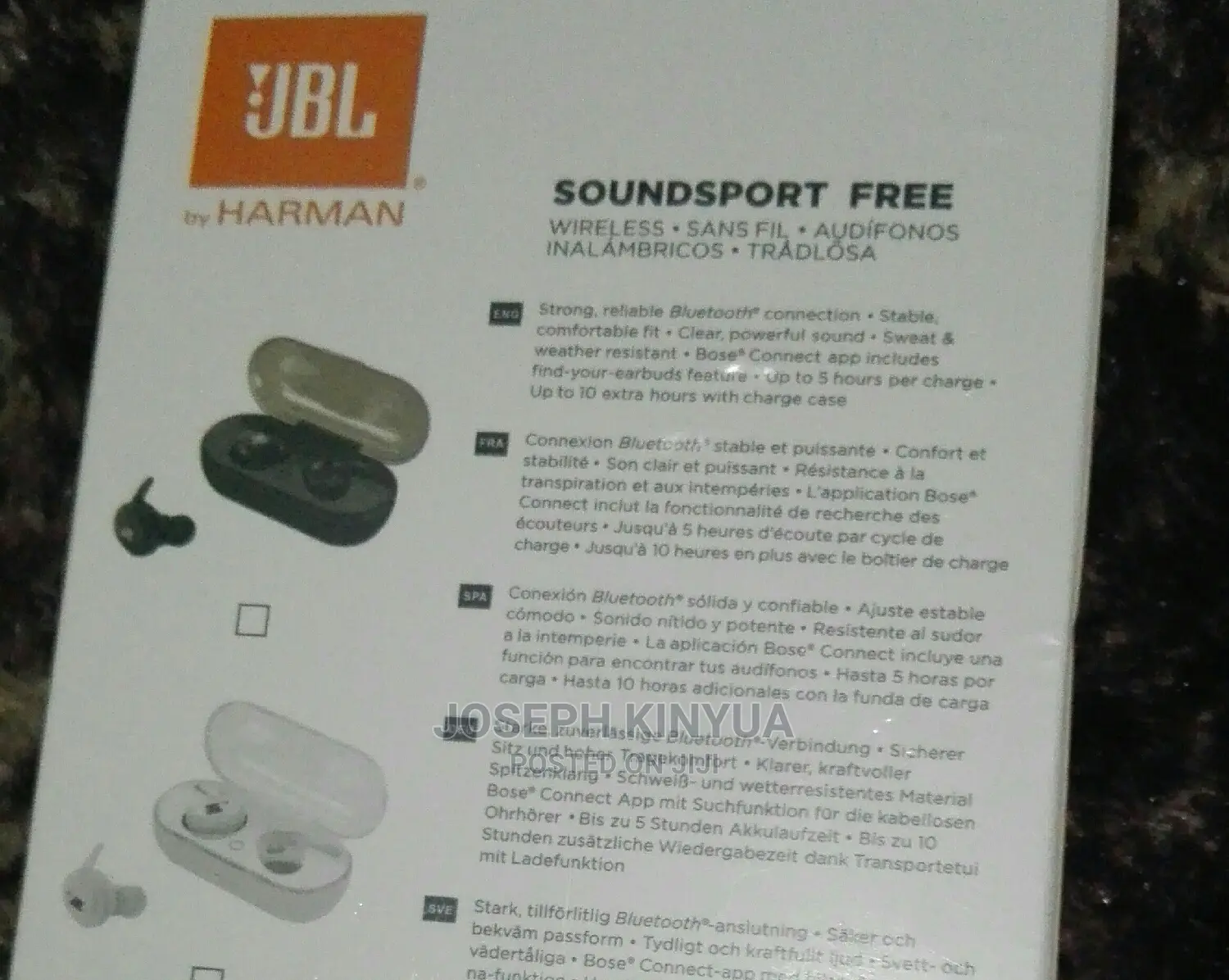 JBL Truly Wireless in -Ear Headphones TWS-4 Model