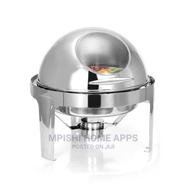 Round Roll Top Chaffing Dish - main view