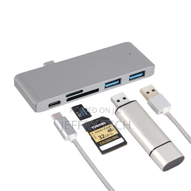 Multi 5-In-1 USB C Hub Portables Type C Hub USB 3.0 SD TF Ca - thumbnail 2