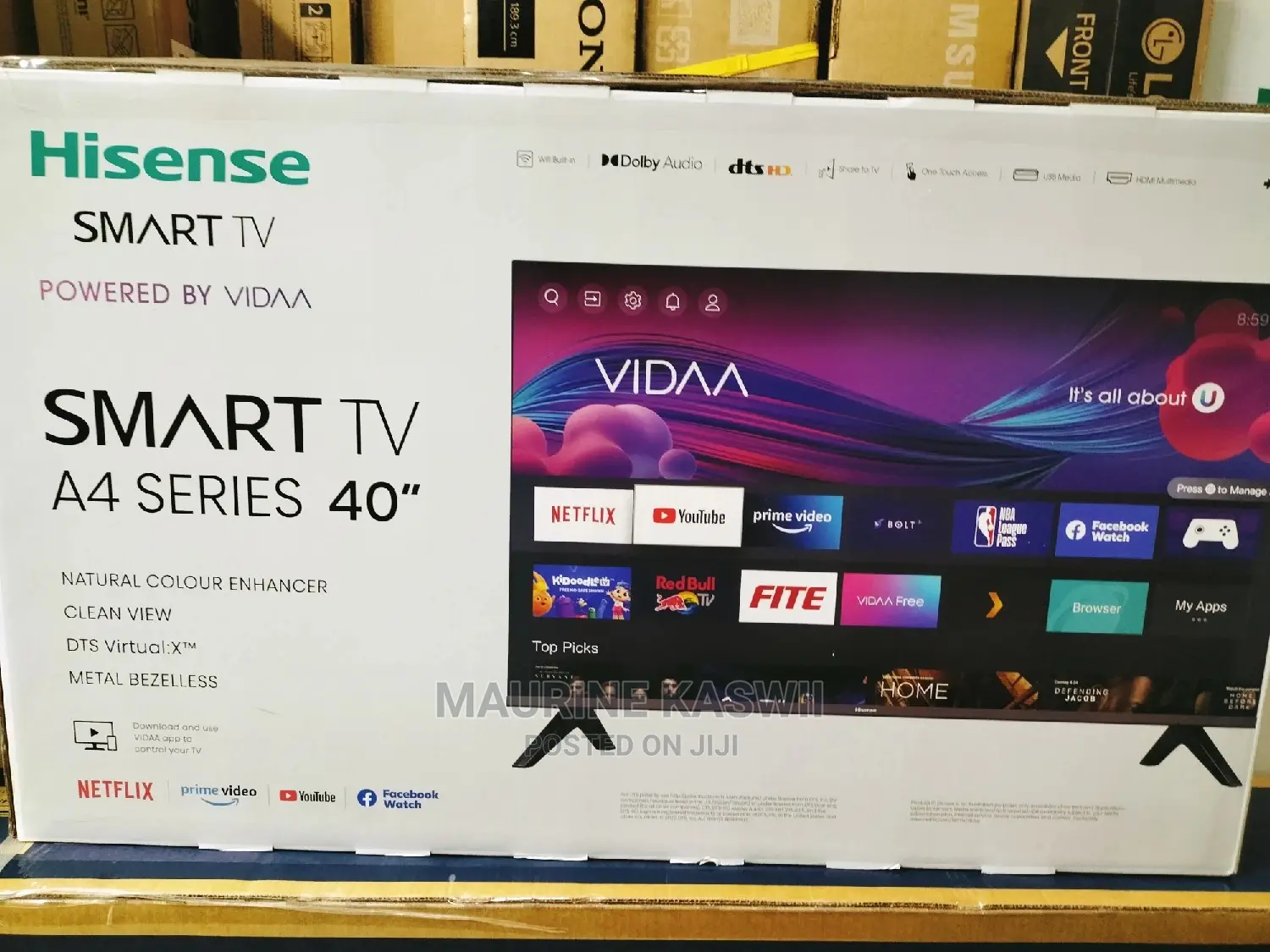 Hisense 40" FHD Smart Frameless TV 2021 Model