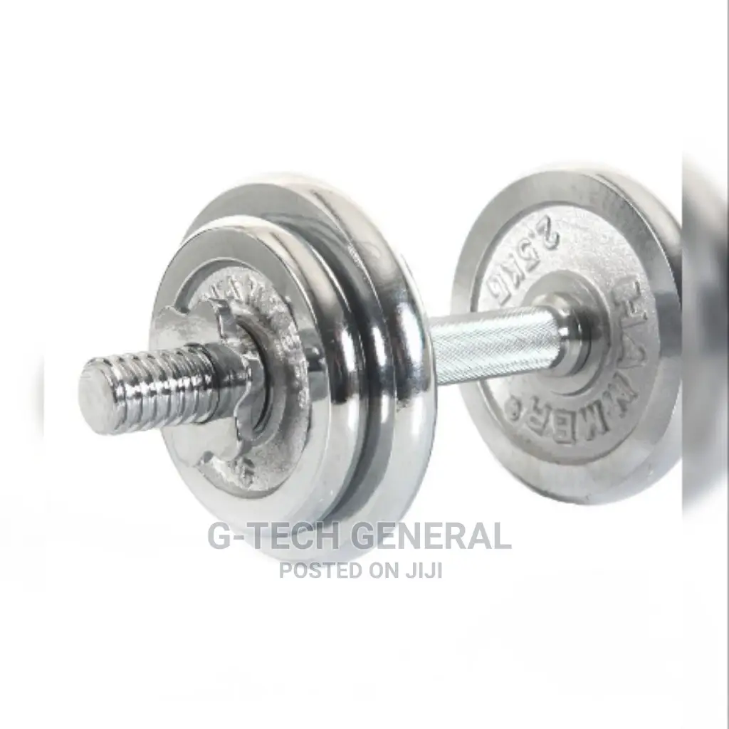 Generic Adjustable Chrome Dumbbells -10kg Set