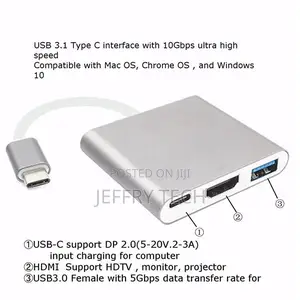 USB3.1 Type C to Hdtv Hdml USB 3.0 PD Charger Adapter Conver