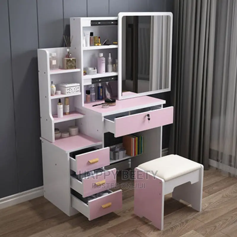 #Modern Dressing Table With a Side Mirror