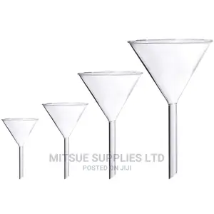A Set of 10 Funnel 50mm/60mm/75mm Glass