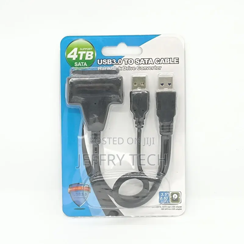 Sata to USB 3.0 Connector 2 USB Cable Data Transfer Converte