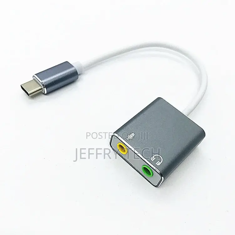 External Type C Interface Sound Card 7.1 Channel Audio Inte