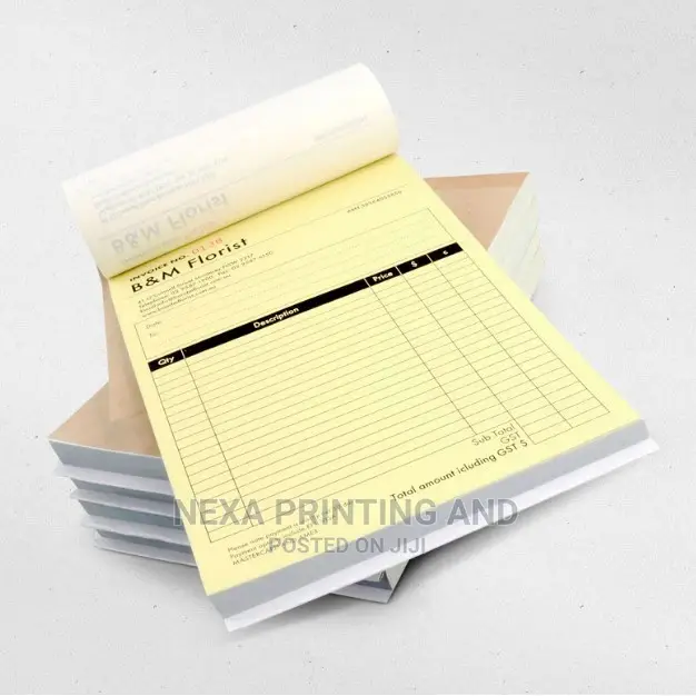Invoice Books, Receipt Books and Delivery Notes Books