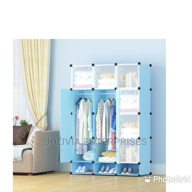 Plastic Wardrobe Blue - main view