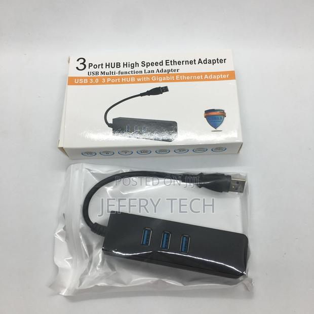 Professional Manufacturer USB 3.0 to Rj45 3 Port Hub