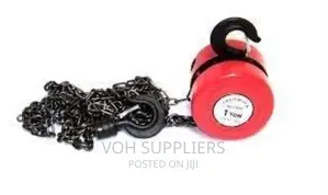 1 Ton Chain Lifting Block Tackle Hoist Heavy Duty Load