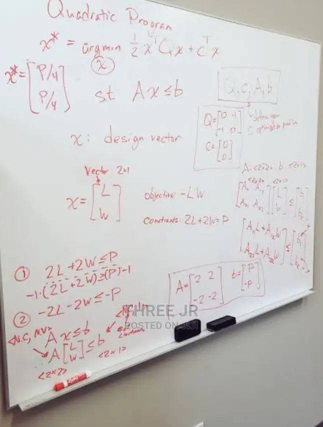 Whiteboards, Whiteboards Available