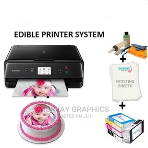 Canon Edible Printer With Frosting Sheets,100ml Each Bottle