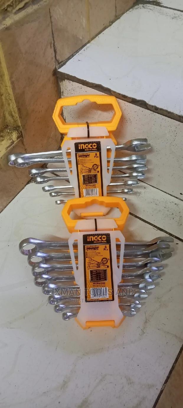 8 Pcs Chrome Combination Spanner Sets, 6-19 Mm - main view