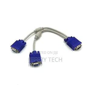 Dual VGA Monitor Splitter Y Cable 30cm Vga 2 in 1 HDTV Cable