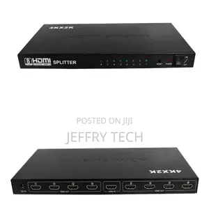Audio Video 1 to 8 Port 3D 8*1 Hdtv Splitter With Full High