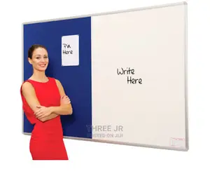 Co-Joined Whiteboard/Noticeboards in Stock. Saves Space