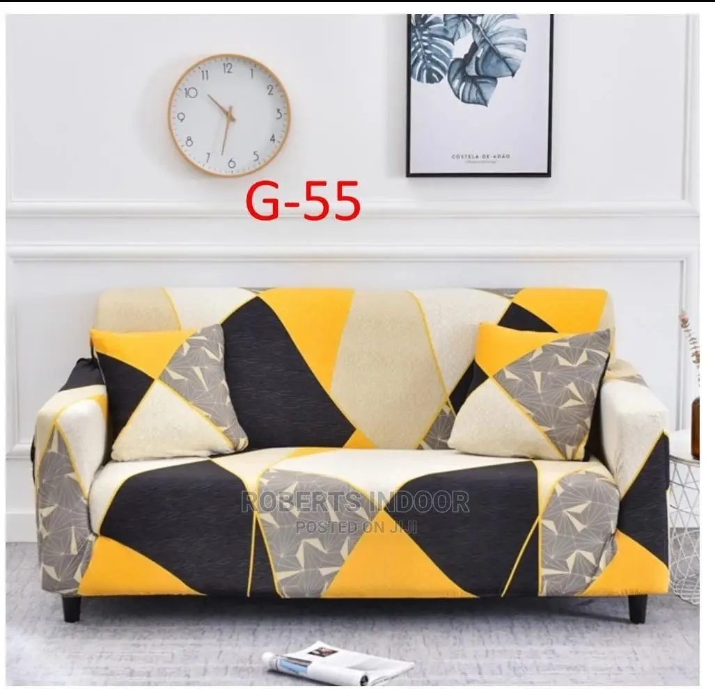 Orange Amd Brown Sofa Cover