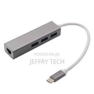 Multi-Function 4 in 1 Type-C Hub USB C to RJ45 Gigabit Ether - thumbnail 2