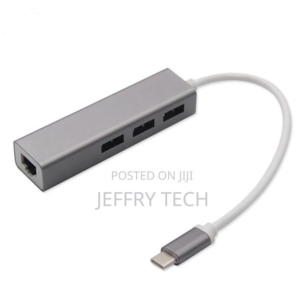 Multi-Function 4 in 1 Type-C Hub USB C to RJ45 Gigabit Ether - main view