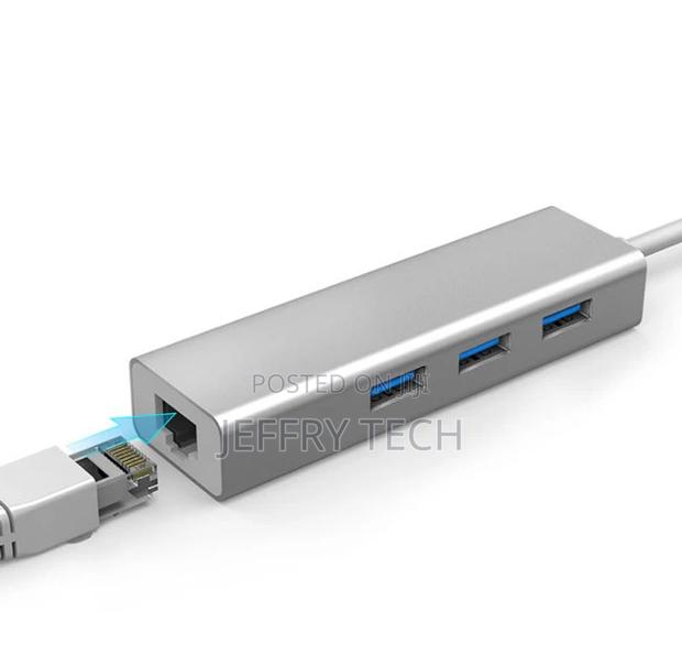 Multi-Function 4 in 1 Type-C Hub USB C to RJ45 Gigabit Ether - thumbnail 3