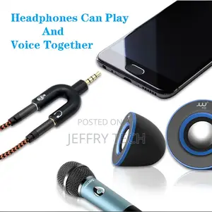 3.5 Jack "U" Model 2 in 1 Streamer Portable 3.5mm Aux Connec