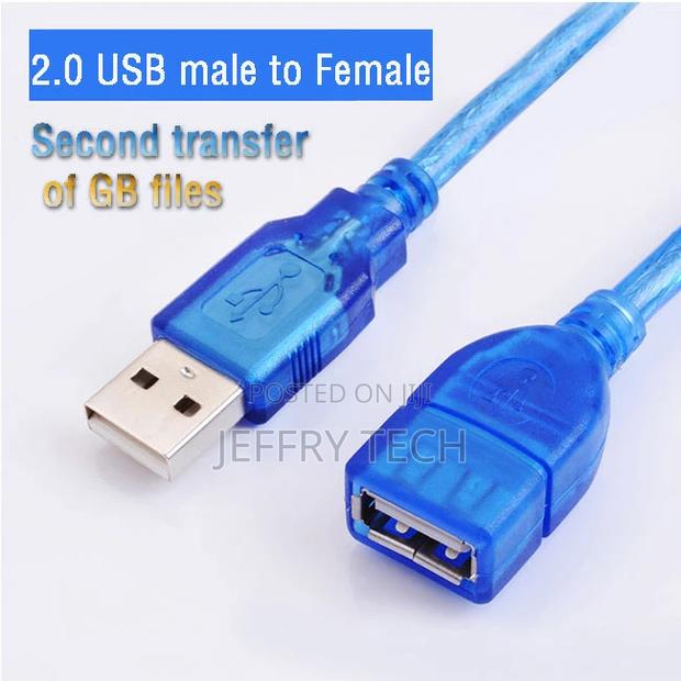 Male to Female USB 2.0 Extension Cable for PC Printer Camera - thumbnail 2