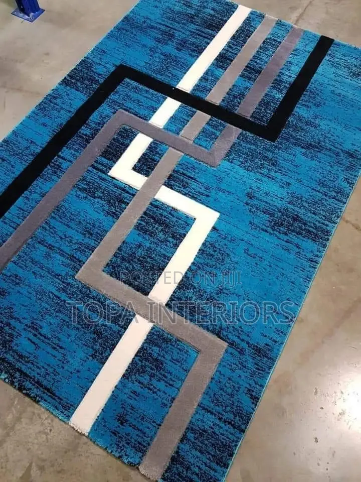 Warm and Hand Washable Blue Paris Floor Carpets