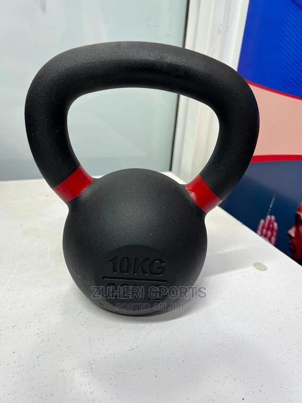 Kettlebells 10kg Cast Iron Black - main view