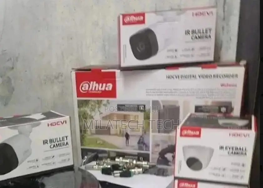 Genuine Dahua 4 CCTV Cameras Complete System Package