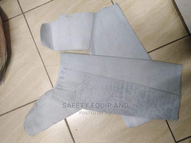 Leather Grey Leg Guard - main view