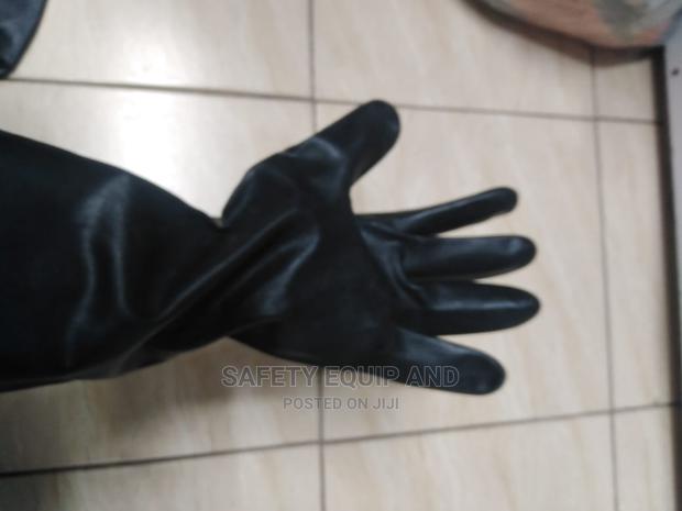 Latex Industry Gloves Orange Inner Sole - thumbnail 3