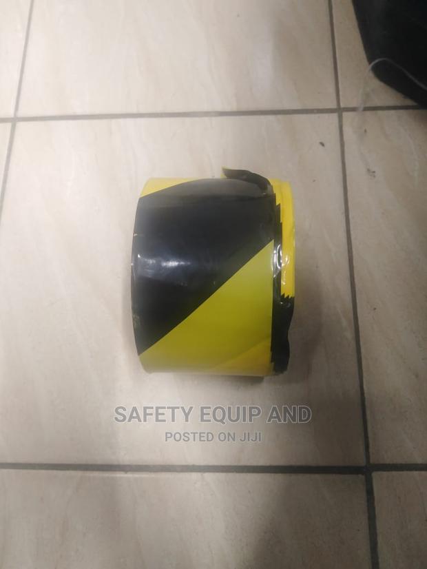 Road Safety Black and Yellow Material