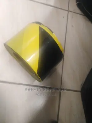 Road Safety Black and Yellow Material