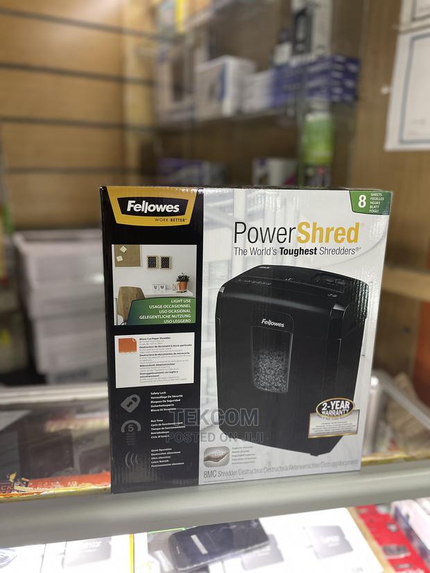 Fellowes Powershred 8MC5 8-Sheet Micro-Cut Paper Shredder - main view