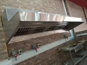 Kitchen Hood Chimney With Fan and Silencer Box