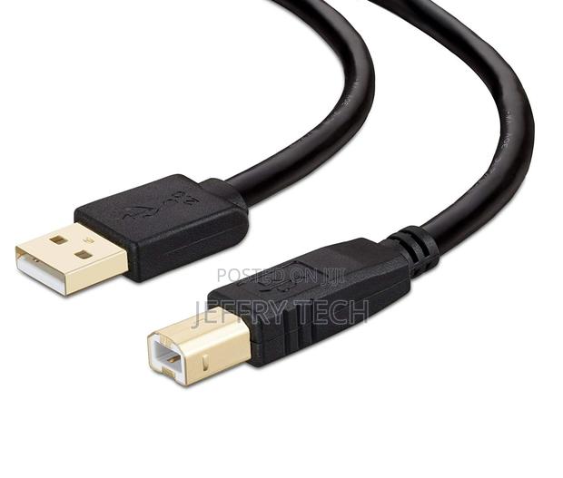 USB Data Sync Printer Cable Lead 10m BLACK USB 2.0 - thumbnail 2