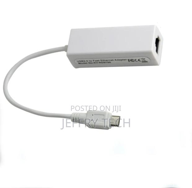 Micro USB 2.0 to Fast Ethernet RJ45 Network LAN Adapter 100M - thumbnail 3