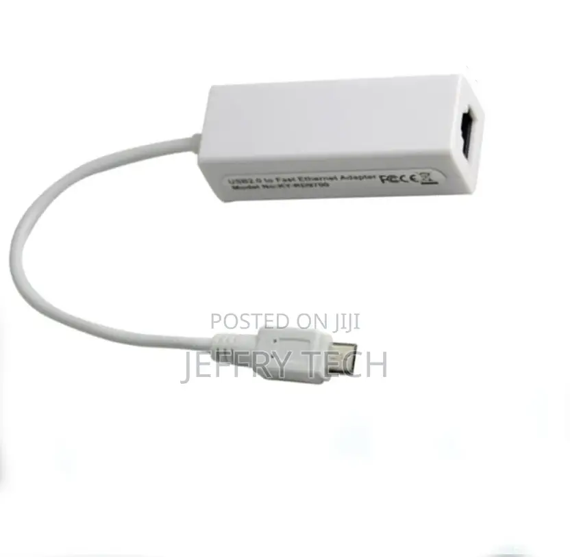 Micro USB 2.0 to Fast Ethernet RJ45 Network LAN Adapter 100M