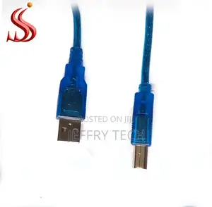 USB 2.0 Printer Cable USB AM to BM Transparent UV Blue Shiel