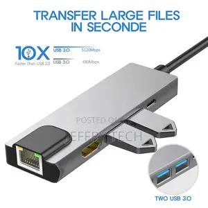 Type-C to Usb Hub Docking Station Ethernet Charging Hdmi Usb