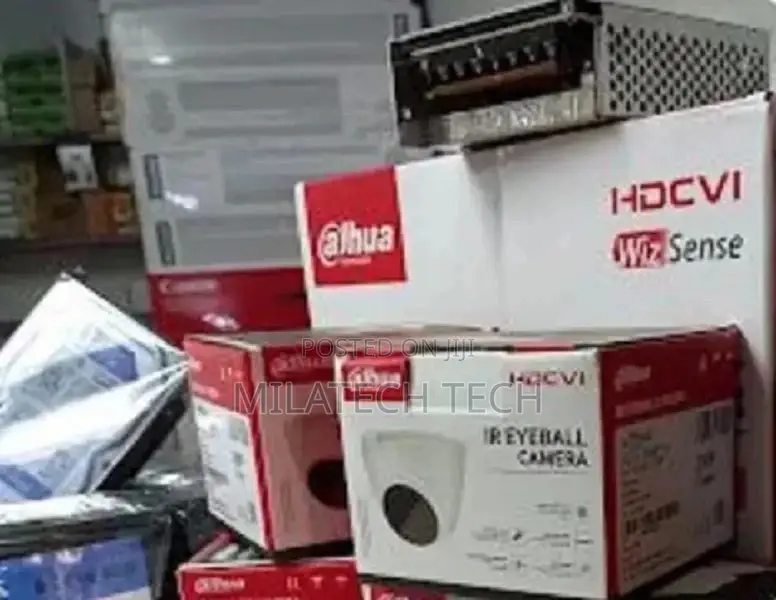 Vlatest Dahua 4 CCTV Cameras Complete System Package Kit