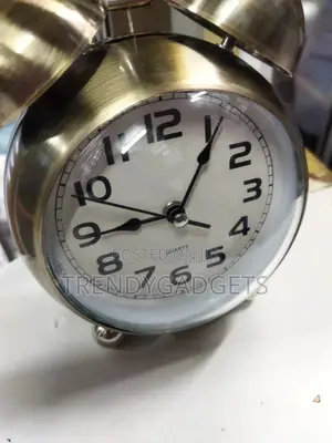 Vintage Metallic Bronze Alarm Clock